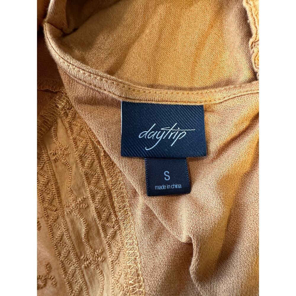 Daytrip Y2K Orange Tank Top Embellished S Rayon Super Soft - Picture 7 of 8